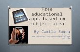 Free apps based on subject areas