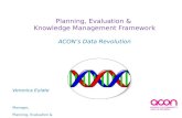 Planning, Evaluation & Knowledge Management Framework
