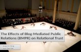 The effects of blog mediated public relations (bmpr