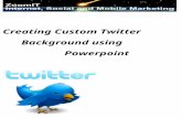 ZoomIT - Twitter custom background using powerpoint