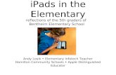 Reflections on iPads in the Elementary