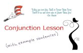 Conjunction Lesson with Example Sentences