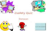 Donovan W ilson Esaftey Quiz