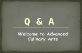 Back to school q & a presentation culinary 2012
