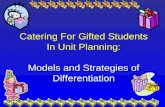 Catering for gifted students in unit planning