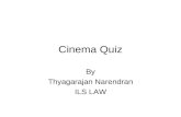 Thyagarajan Cinema quiz