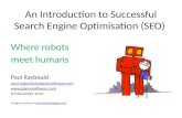 Successful SEO: Where Robots Meet Humans