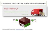 Commonly used packing boxes while moving out theboxme