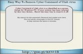 Cyber Command of Utah virus: Remove Cyber Command of Utah virus
