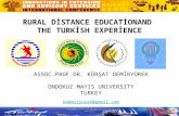 Distance education and the Turkish experiencece education presentation