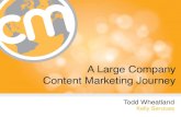"A Large Company Content Marketing Journey"