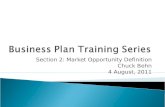 Business Plan Training Session 2: Opportunity Assessment