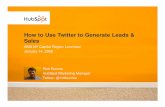 How to Use Twitter to Generate Leads & Sales