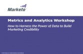 Metrics and Analytics Workshop : How to Harness the Power of Data to Build Marketing Credibility