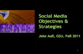 GSU Social/Digital Marketing Objectives & Strategies