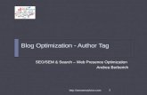 Blog optimization   adding google+ author tag