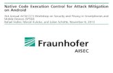 Native Code Execution Control for Attack Mitigation on Android