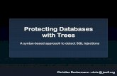 hashdays 2011: Christian Bockermann - Protecting Databases with Trees