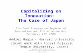Capitalizingon Innovation Hagiu