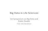 Wim de Grave:  Big Data in life sciences