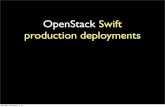OpenStack Swift production deployments