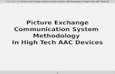 PECS Methodology in High Tech AAC