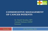 Physiotherapy in cancer