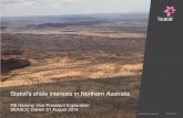 Dr Pâl Haremo - Statoil ASA - Statoil’s shale interests in Northern Australia