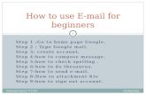 How to use e mail for beginners