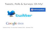 Tweets polls surveys
