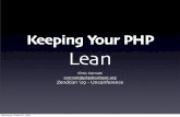Keeping Your PHP Lean