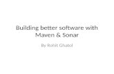 Building better software with maven and sonar