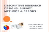 Survey Methods and Errors