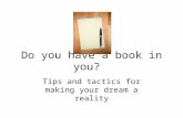 Do you have a book in you