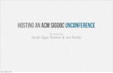Hosting an ACM SIGDOC Unconference