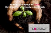 Sowing the seeds of love