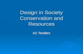 Design In Society  Conservation And Resources