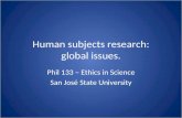 Lec12 Human Subjects:Global Issues