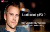 Lead Nurturing: tests and ROI
