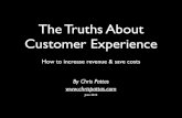 The Truths About Customer Experience