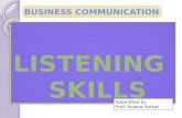 Listening  skills