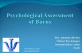 Psychological assessment of burns by Suhasini Oliveira, National Burns Centre, Airoli