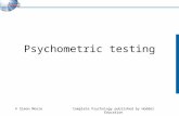 Psychometric testingpvl