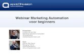 Webinar marketing automation voor beginners