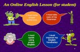 Sample online english lesson (for student r1)