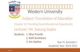 Foundation of education 12