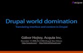 Multilingual Drupal presentation from "Do it With Drupal"