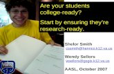 Are your students college-ready? Start by ensuring they're research ready.