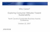 Who Cares? Exploring Consumer Attitudes toward Sustainability