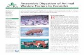 Anaerobic Digestion of Animal Wastes: Factors to Consider